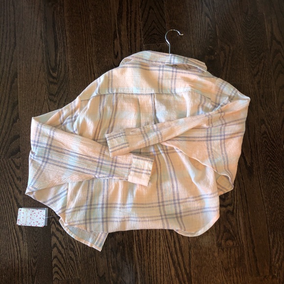 NEW WITH TAGS Free People Flannel - Picture 3 of 3